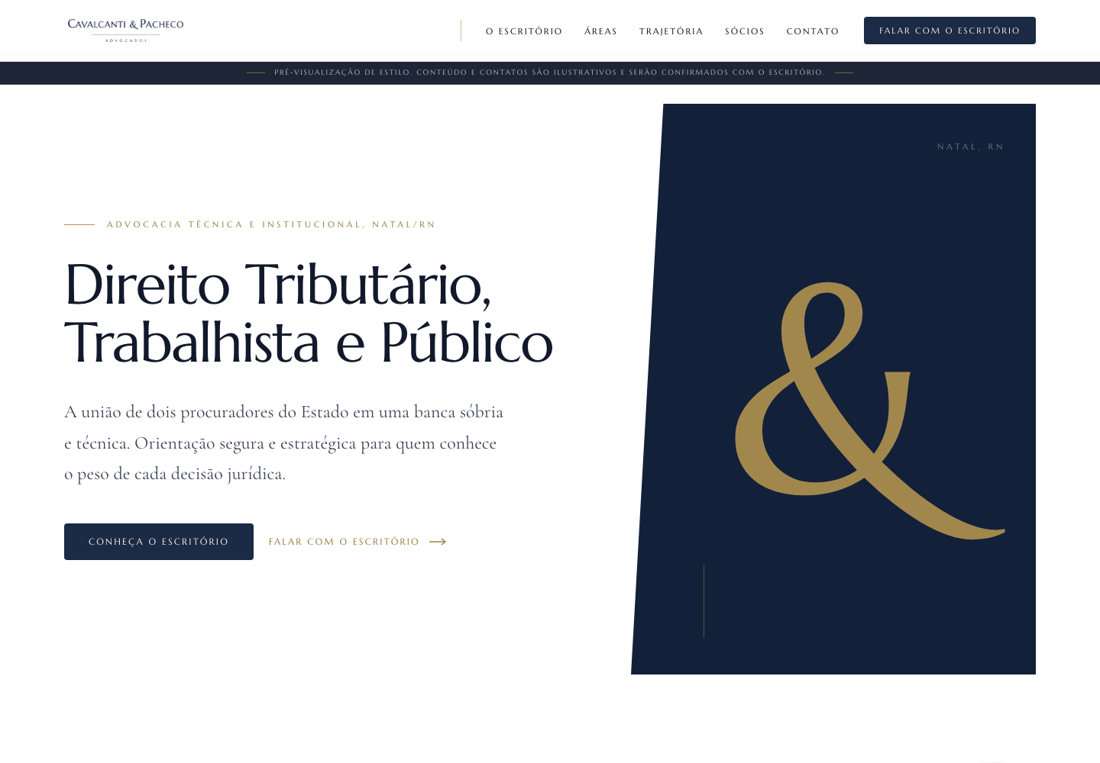 Pré-visualização do estilo Contemporâneo
